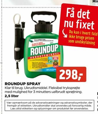 jem & fix Roundup spray tilbud