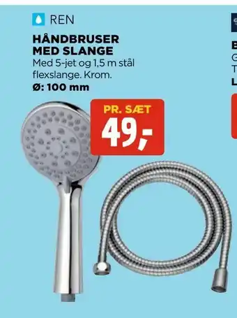 jem & fix Håndbruser med slange tilbud