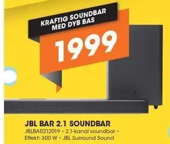 Expert Jbl bar 2.1 soundbar tilbud