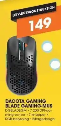 Expert Dacota gaming blade gaming-mus tilbud