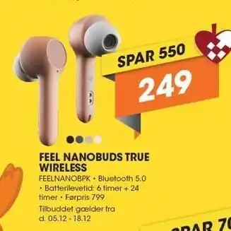 Expert Feel nanobuds true wireless tilbud