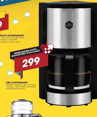 Punkt1 Obh kaffemaskine tilbud