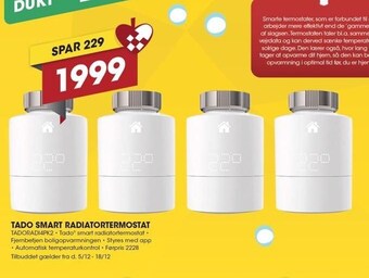 Punkt1 Tado smart radiatortermostat tilbud