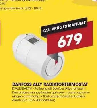 Danfoss ally radiatortermostat