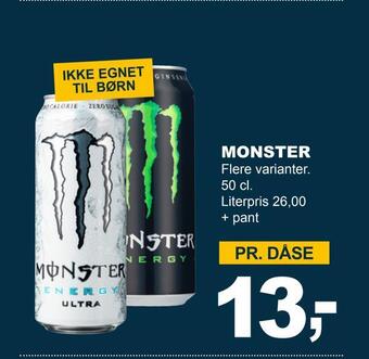 Let-Køb Monster tilbud