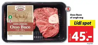 Lidl Osso buco af ungkvæg tilbud
