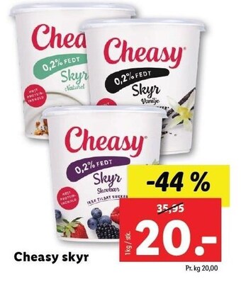 Lidl Cheasy skyr tilbud