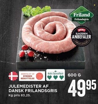 MENY Julemedister af dansk frilandsgris tilbud