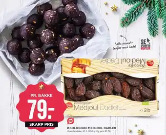 MENY Øko medjoul dadler tilbud