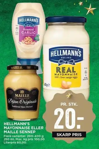 MENY Mayonnaise el. sennep tilbud