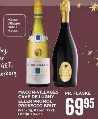 Mâcon-villages cave de lugny el. pronol prosecco brut