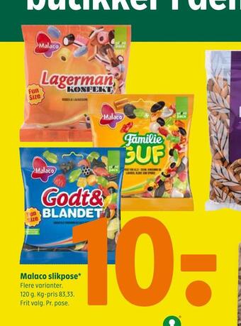 Coop 365 Malaco slikpose tilbud