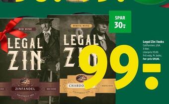 Coop 365 Legal zin i boks tilbud
