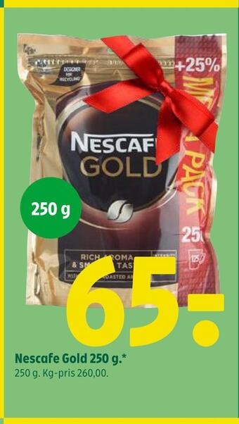Coop 365 Nescafe gold 250 g tilbud