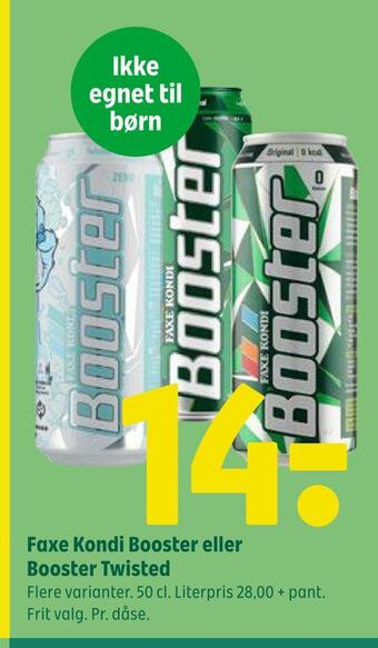 Coop 365 Faxe kondi booster eller booster twisted tilbud