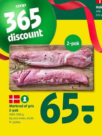Coop 365 Mørbrad af gris tilbud