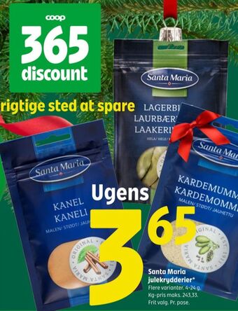 Coop 365 Santa maria krydderier tilbud