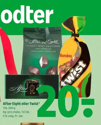 Coop 365 After eight mintchokolade tilbud
