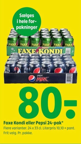 Coop 365 Faxe kondi sportssodavand tilbud