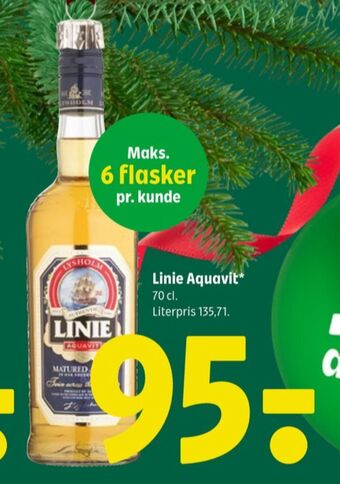 Coop 365 Linie aquavit snaps tilbud