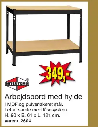 Harald Nyborg Mitsutomo arbejdsbord tilbud