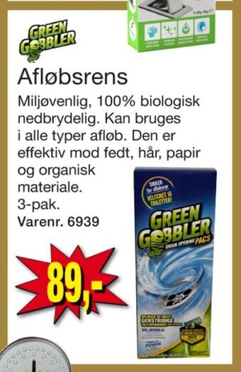 Harald Nyborg Green gobbler afløbsrens tilbud
