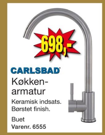 Harald Nyborg Carlsbad køkkenarmatur tilbud