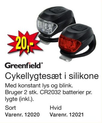 Harald Nyborg Greenfield cykellygtesæt tilbud