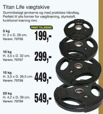 Harald Nyborg Titan vægtskiver tilbud