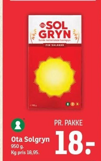 SPAR Ota solgryn tilbud
