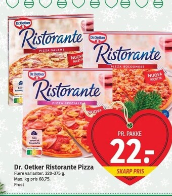 SPAR Dr. oetker ristorante pizza tilbud