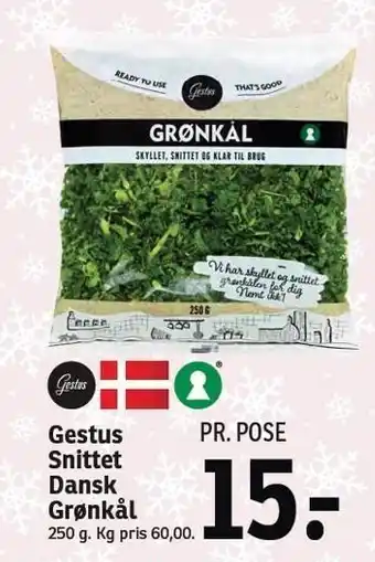 Gestus snittet dansk grønkål