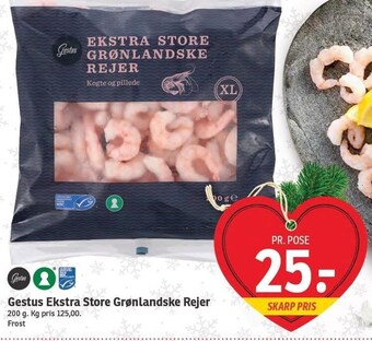 SPAR Gestus ekstra store grønlandske rejer tilbud