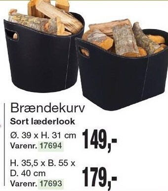 Harald Nyborg Brændekurv tilbud