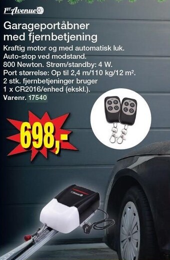 Harald Nyborg Garageportåbner med fjernbetjening tilbud