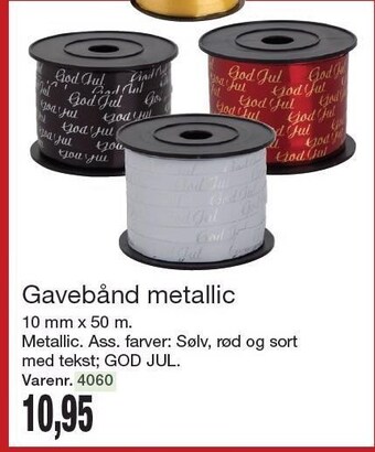 Harald Nyborg Gavebånd metallic tilbud