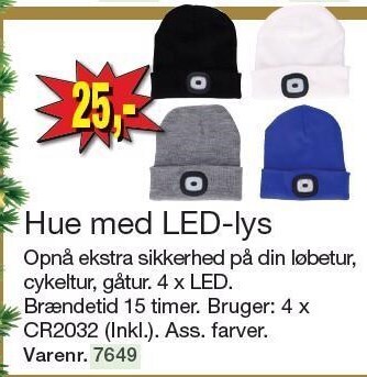 Harald Nyborg Hue med led-lys tilbud