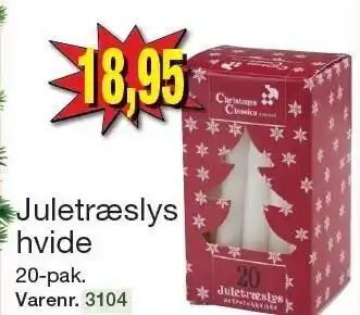 Harald Nyborg Juletræslys hvide tilbud