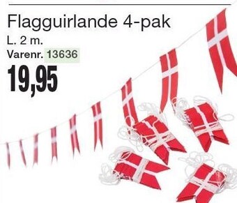 Harald Nyborg Flagguirlande 4-pak tilbud