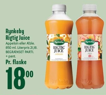 Min Købmand Rynkeby rigtig juice tilbud