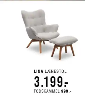 Ilva Lina lænestol el. fodskammel tilbud