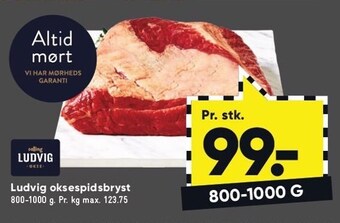 Bilka Ludvig oksespidsbryst tilbud
