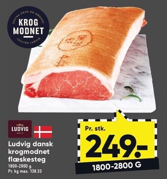 Bilka Ludvig dansk krogmodnet flæskesteg tilbud