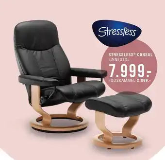 Ilva Stressless consul lænestol el. fodskammel tilbud