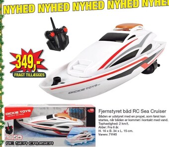 Harald Nyborg Fjernstyret båd rc sea cruiser tilbud