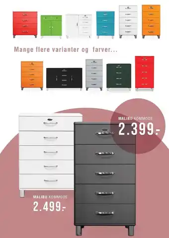 Ilva Malibu kommoder tilbud
