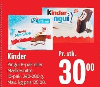 Min Købmand Kinder tilbud