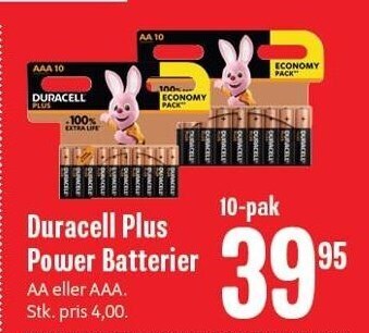 Min Købmand Duracell plus power batterier tilbud