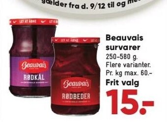 Bilka Beauvais survarer tilbud