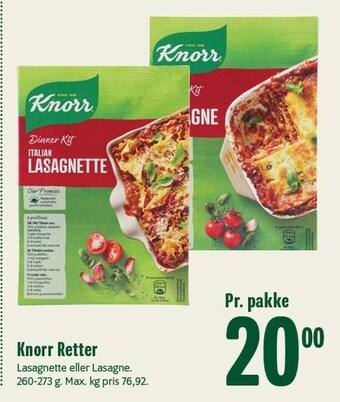 Min Købmand Knorr retter tilbud